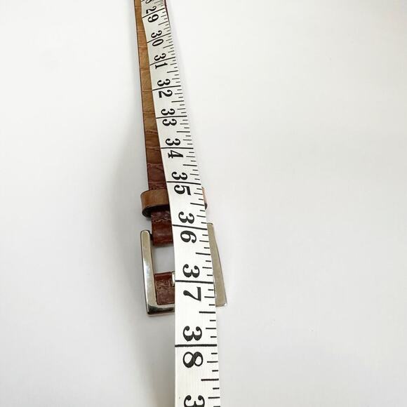 Vintage Garuglieri Light Brown Belt Genuine Leather Italian Size M - Picture 3 of 16